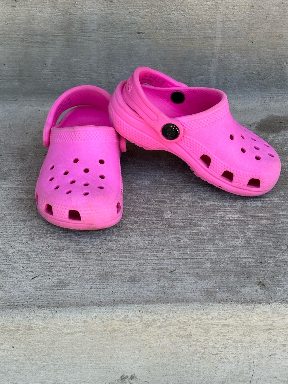 Kids Pink Slip-On Clog Shoes